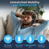 imageTREBLAB C7  Single Ear Bluetooth Headset with Mic Bluetooth 54 45H Playtime TypeC Fast Charging IPX4 Waterproof Wireless Headset with Mic for Trucker Work Calls Home Office