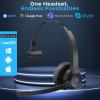 imageTREBLAB C7  Single Ear Bluetooth Headset with Mic Bluetooth 54 45H Playtime TypeC Fast Charging IPX4 Waterproof Wireless Headset with Mic for Trucker Work Calls Home Office