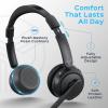 imageTREBLAB C7Pro Wireless Bluetooth Headset 45H Playtime Bluetooth 53 40mm Drivers TypeC Fast Charging IPX4 Waterproof Wireless Headset with Mic for Work Home Office Calls Laptop PC