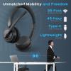 imageTREBLAB C7Pro Wireless Bluetooth Headset 45H Playtime Bluetooth 53 40mm Drivers TypeC Fast Charging IPX4 Waterproof Wireless Headset with Mic for Work Home Office Calls Laptop PC