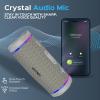 imageTREBLAB HD77 Bluetooth Speaker  Powerful 360 Sound with Impactful Bass 30W Portable Wireless Audio 20H Battery IPX7 Waterproof TWS Stereo Shockproof Design for Outdoor Beach Pool JobsiteGray