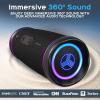 imageTREBLAB HD77 Bluetooth Speaker  Powerful 360 Sound with Impactful Bass 30W Portable Wireless Audio 20H Battery IPX7 Waterproof TWS Stereo Shockproof Design for Outdoor Beach Pool JobsiteBlack