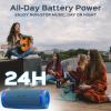 imageTREBLAB HD77 Bluetooth Speaker  Powerful 360 Sound with Impactful Bass 30W Portable Wireless Audio 20H Battery IPX7 Waterproof TWS Stereo Shockproof Design for Outdoor Beach Pool JobsiteBlue