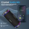 imageTREBLAB HD77 Bluetooth Speaker  Powerful 360 Sound with Impactful Bass 30W Portable Wireless Audio 20H Battery IPX7 Waterproof TWS Stereo Shockproof Design for Outdoor Beach Pool JobsiteBlack