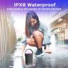 imageTREBLAB HDEnergyPro Outdoor Wireless Speakers with Bluetooth  Immersive 40W Audio IPX6 Waterproof 18H Battery RGB Light USB Playback TWS Builtin Mic  Portable Desktop Bluetooth Speaker