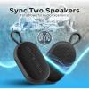 imageTREBLAB HDGo  Ultra Portable Hand Held Speaker with Clip 7W Power with Bass 16H Playtime IPX7 Waterproof Builtin Mic Compact ampamp Lightweight USBC Charging  Small Speaker Bluetooth Wireless