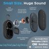 imageTREBLAB HDGo  Ultra Portable Hand Held Speaker with Clip 7W Power with Bass 16H Playtime IPX7 Waterproof Builtin Mic Compact ampamp Lightweight USBC Charging  Small Speaker Bluetooth Wireless