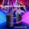 imageTREBLAB Portable Bluetooth Speaker with Handle  Loud 60W Stereo Sound with Deep Bass 25H Playtime Wireless Powerbank RGB Lights Dual Pairing Waterproof  for Home Parties Outdoor Pool Golf