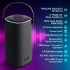 imageTREBLAB Portable Bluetooth Speaker with Handle  Loud 60W Stereo Sound with Deep Bass 25H Playtime Wireless Powerbank RGB Lights Dual Pairing Waterproof  for Home Parties Outdoor Pool Golf