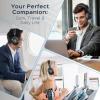 imageTREBLAB U5  Hybrid Active Noise Cancelling Headphones OverEar Deep Bass 55H Battery Mic for Calls Bluetooth 53 WaterResistant IPX4 Wireless Headphones Foldable for Travel Gym Work Sports