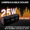 imageTREBLAB UltraRugged Bluetooth Speaker Durable Shockproof Body Waterproof 20W Portable Outdoor Stereo Speaker 35H Battery Wireless Power Bank for Hiking Picnic Pool Camping Jobsite FX100