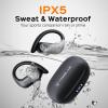 imageTREBLAB X3 Pro  Ultra Comfortable Earhooks PureHD Sound Punchy Bass 145H Battery Waterproof ampamp Sweatproof Bluetooth Earbuds Mics for Calls True Wireless Ear Buds for Sports Workout RunningWhite Logo