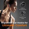 imageTREBLAB X3 Pro  Ultra Comfortable Earhooks PureHD Sound Punchy Bass 145H Battery Waterproof ampamp Sweatproof Bluetooth Earbuds Mics for Calls True Wireless Ear Buds for Sports Workout RunningWhite Logo