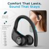 imageTREBLAB X4 Wireless Earbuds with Earhooks  253H Battery ENC Mic Bluetooth 54 USBC Charging Case IPX5 Waterproof Noise Isolating for Running Calls Workouts  Bluetooth Over Ear Ear Buds