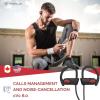 imageTREBLAB XR500 Bluetooth Running Headphones IPX7 Waterproof Noise Cancelling SecureFit Wireless Sport Earbuds with MicBlack