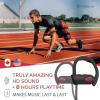 imageTREBLAB XR500 Bluetooth Running Headphones IPX7 Waterproof Noise Cancelling SecureFit Wireless Sport Earbuds with MicBlack