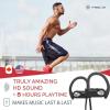 imageTREBLAB XR500 Bluetooth Running Headphones IPX7 Waterproof Noise Cancelling SecureFit Wireless Sport Earbuds with MicBlackSilver