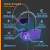 imageTREBLAB XR700 Wireless Earbuds  Bluetooth 50 IPX7 Waterproof Noise Cancelling Adjustable Earhooks 9H Battery Deep Bass Mic  Sports Running Headphones for Workouts Gym TravelPurple