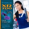 imageTREBLAB XR700 Wireless Earbuds  Bluetooth 50 IPX7 Waterproof Noise Cancelling Adjustable Earhooks 9H Battery Deep Bass Mic  Sports Running Headphones for Workouts Gym TravelPurple
