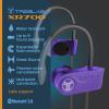 imageTREBLAB XR700 Wireless Earbuds  Bluetooth 50 IPX7 Waterproof Noise Cancelling Adjustable Earhooks 9H Battery Deep Bass Mic  Sports Running Headphones for Workouts Gym TravelPurple