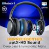 imageTREBLAB Z7 Pro  Hybrid Active Noise Cancelling Headphones Signature aptXHD Audio Memory Foam Ear Cups Foldable 45H Play Bluetooth 5 Fast Charging Workout Over Ear Headphones Wireless With Mic