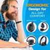 imageTREBLAB Z7 Pro  Hybrid Active Noise Cancelling Headphones Signature aptXHD Audio Memory Foam Ear Cups Foldable 45H Play Bluetooth 5 Fast Charging Workout Over Ear Headphones Wireless With Mic