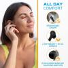 imageTreblab WX8  True Wireless Earbuds with Pure Sound Soft Silicone Ear Buds IPX8 Waterproof 28H Play Wireless Charging Noise Reduction Touch Control InEar Bluetooth Headphones for Sports Running