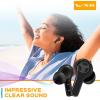 imageTreblab WX8  True Wireless Earbuds with Pure Sound Soft Silicone Ear Buds IPX8 Waterproof 28H Play Wireless Charging Noise Reduction Touch Control InEar Bluetooth Headphones for Sports Running