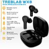 imageTreblab WX8  True Wireless Earbuds with Pure Sound Soft Silicone Ear Buds IPX8 Waterproof 28H Play Wireless Charging Noise Reduction Touch Control InEar Bluetooth Headphones for Sports Running