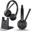 imageTREBLAB C7Pro Wireless Bluetooth Headset 45H Playtime Bluetooth 53 40mm Drivers TypeC Fast Charging IPX4 Waterproof Wireless Headset with Mic for Work Home Office Calls Laptop PC