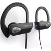 imageTREBLAB XR500 Bluetooth Running Headphones IPX7 Waterproof Noise Cancelling SecureFit Wireless Sport Earbuds with MicBlackSilver