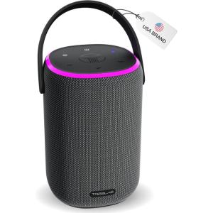 imageTREBLAB HDEnergyPro Outdoor Wireless Speakers with Bluetooth  Immersive 40W Audio IPX6 Waterproof 18H Battery RGB Light USB Playback TWS Builtin Mic  Portable Desktop Bluetooth Speaker