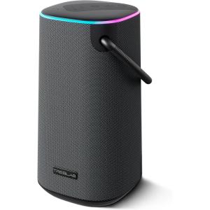 imageTREBLAB Portable Bluetooth Speaker with Handle  Loud 60W Stereo Sound with Deep Bass 25H Playtime Wireless Powerbank RGB Lights Dual Pairing Waterproof  for Home Parties Outdoor Pool Golf