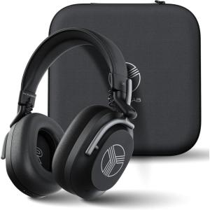 imageTREBLAB U5  Hybrid Active Noise Cancelling Headphones OverEar Deep Bass 55H Battery Mic for Calls Bluetooth 53 WaterResistant IPX4 Wireless Headphones Foldable for Travel Gym Work Sports