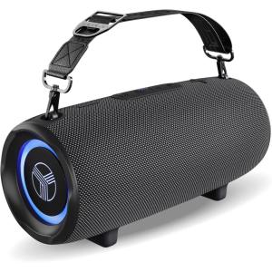 imageTREBLAB Ultra Loud Wireless Speaker  60W Stereo Sound with Deep Bass 20H Playtime Powerbank Waterproof Loudest Portable Bluetooth Speaker for Home Outdoor Party Beach Work Travel HDMaxGray