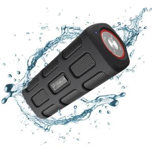 imageTREBLAB UltraRugged Bluetooth Speaker Durable Shockproof Body Waterproof 20W Portable Outdoor Stereo Speaker 35H Battery Wireless Power Bank for Hiking Picnic Pool Camping Jobsite FX100