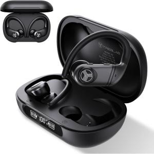 imageTREBLAB X4 Wireless Earbuds with Earhooks  253H Battery ENC Mic Bluetooth 54 USBC Charging Case IPX5 Waterproof Noise Isolating for Running Calls Workouts  Bluetooth Over Ear Ear Buds