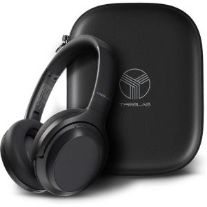 imageTREBLAB Z7 Pro  Hybrid Active Noise Cancelling Headphones Signature aptXHD Audio Memory Foam Ear Cups Foldable 45H Play Bluetooth 5 Fast Charging Workout Over Ear Headphones Wireless With Mic