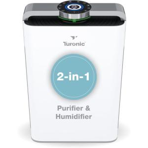 imageTuronic PH950 Air Purifier and Humidifier Combo for Large Rooms  HEPA UV Ionizer PM25 Sensor Cold Catalyst  Air Purifier for Home Pets with 8 Speeds App Control Remote Filters Humidifier