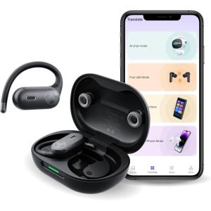 imageTREBLAB XSmart AI Wireless Bluetooth Translation Earbuds  Gaming Mode 4 Mics SiriGoogle Assistant IPX5 Water Resistant 65ms Low Latency Touch Control 33ft Range 8H Playtime  Charging Case